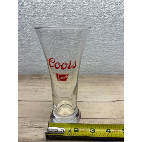 Vtg 1970 Coors Banquet Beer Glasses Heavy Base Set Of 2 - Picture 11 of 11